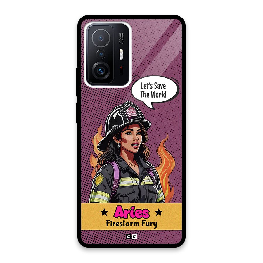 Aries Fury Glass Back Case for Xiaomi 11T Pro