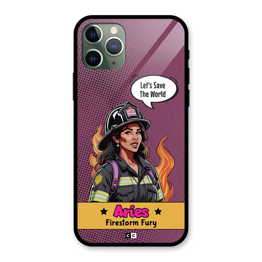 Aries Fury Glass Back Case for iPhone 11 Pro