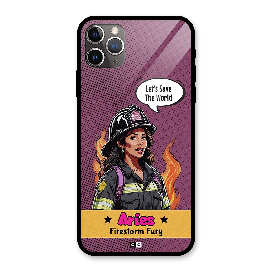 Aries Fury Glass Back Case for iPhone 11 Pro Max