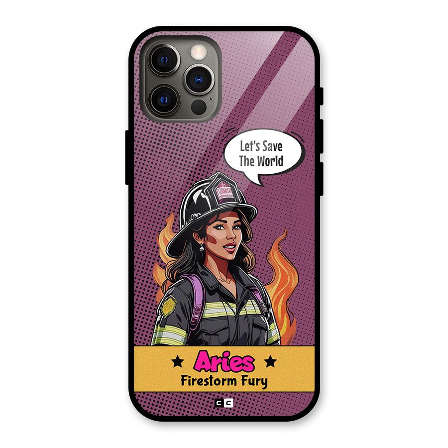 Aries Fury Glass Back Case for iPhone 12 Pro