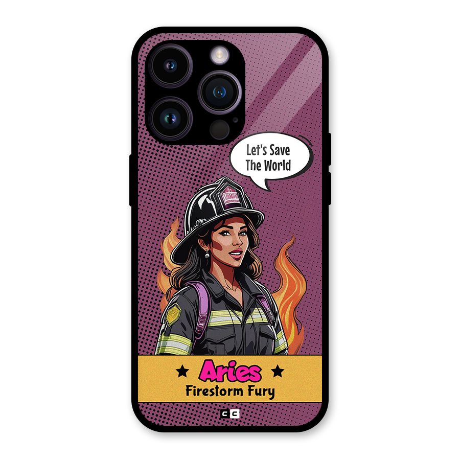 Aries Fury Glass Back Case for iPhone 14 Pro