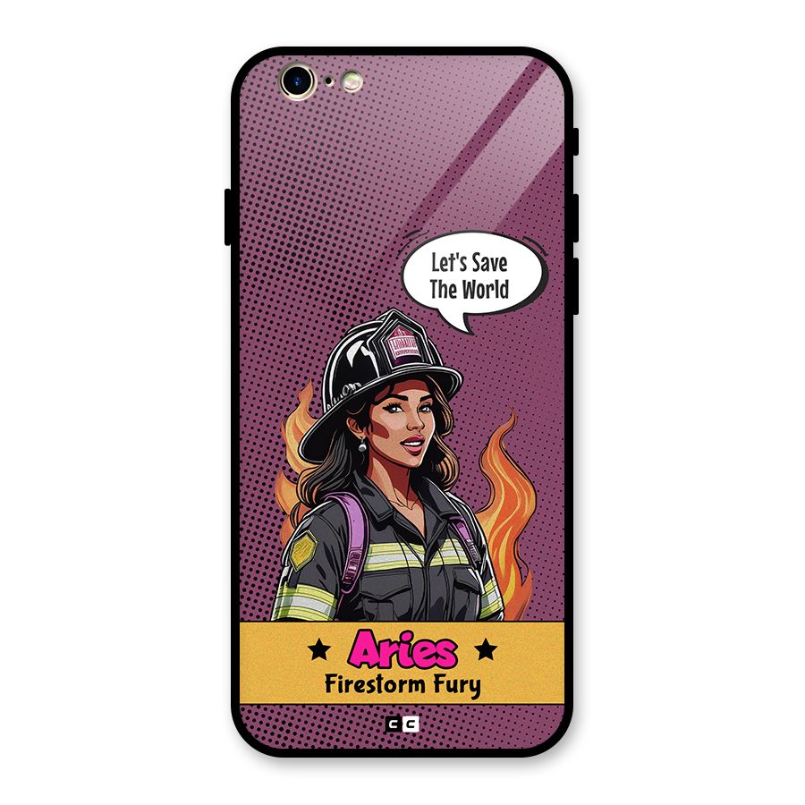 Aries Fury Glass Back Case for iPhone 6 6S