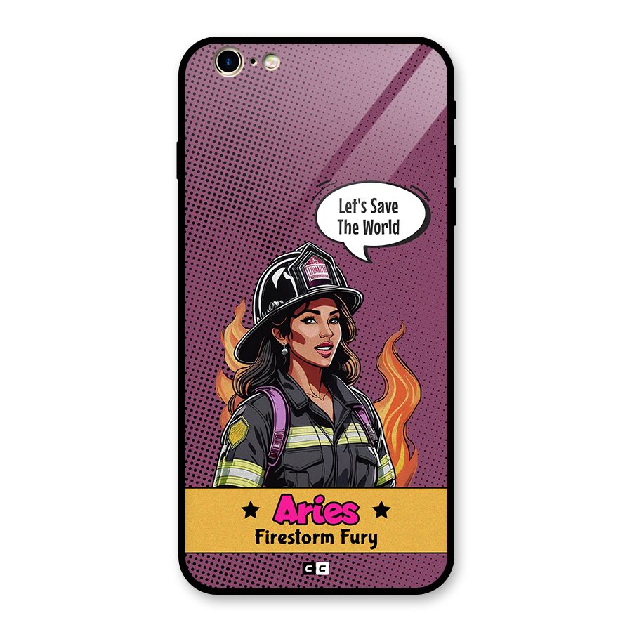 Aries Fury Glass Back Case for iPhone 6 Plus 6S Plus