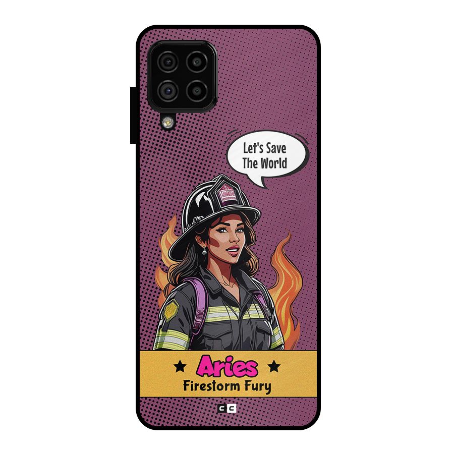 Aries Fury Metal Back Case for Galaxy A22 4G
