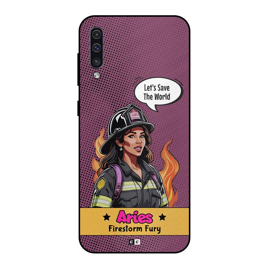 Aries Fury Metal Back Case for Galaxy A50s