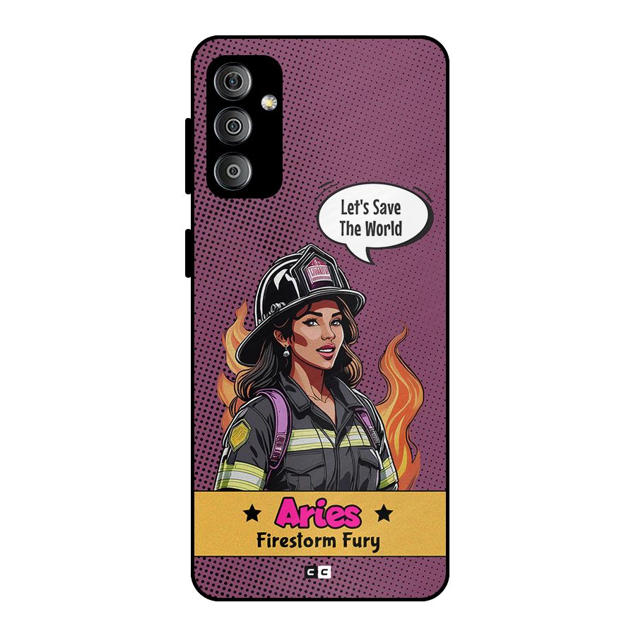 Aries Fury Metal Back Case for Galaxy F23