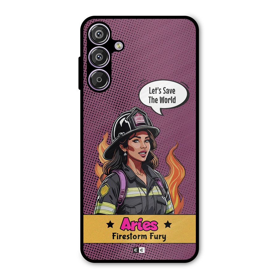 Aries Fury Metal Back Case for Galaxy M15