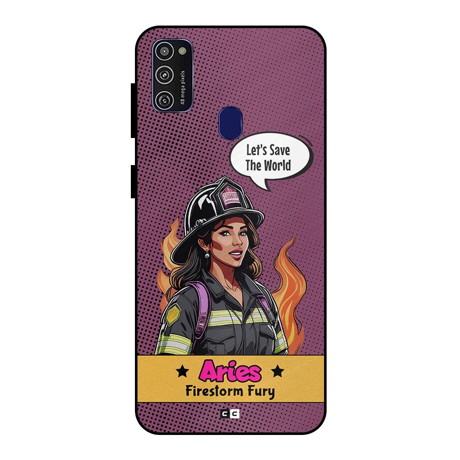 Aries Fury Metal Back Case for Galaxy M30s
