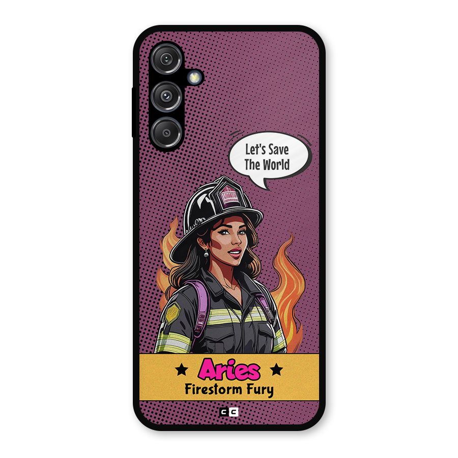 Aries Fury Metal Back Case for Galaxy M34 5G