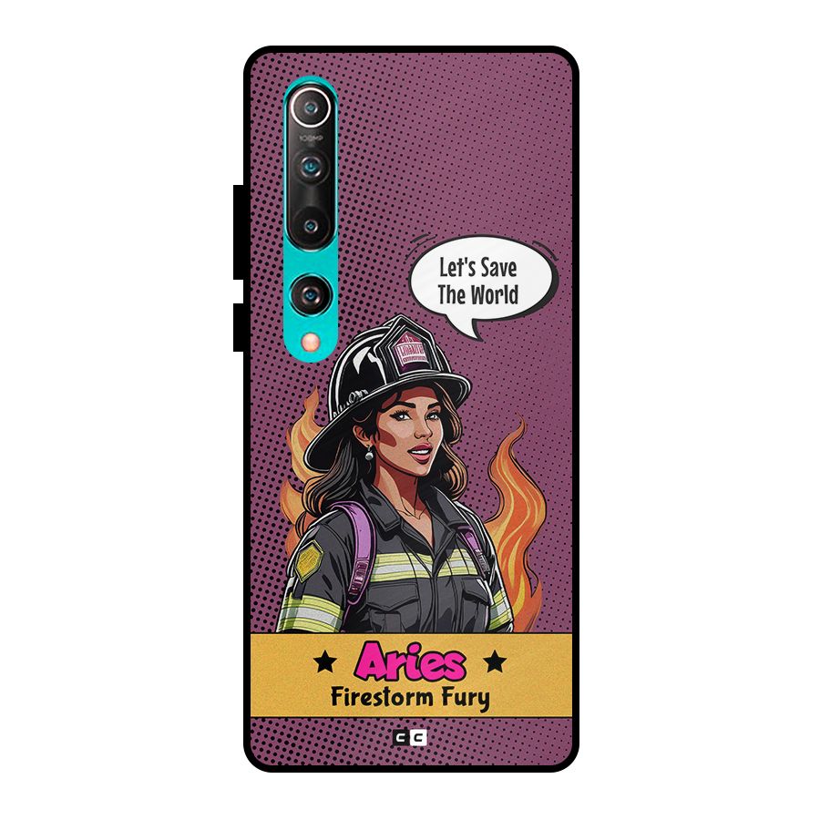 Aries Fury Metal Back Case for Mi 10