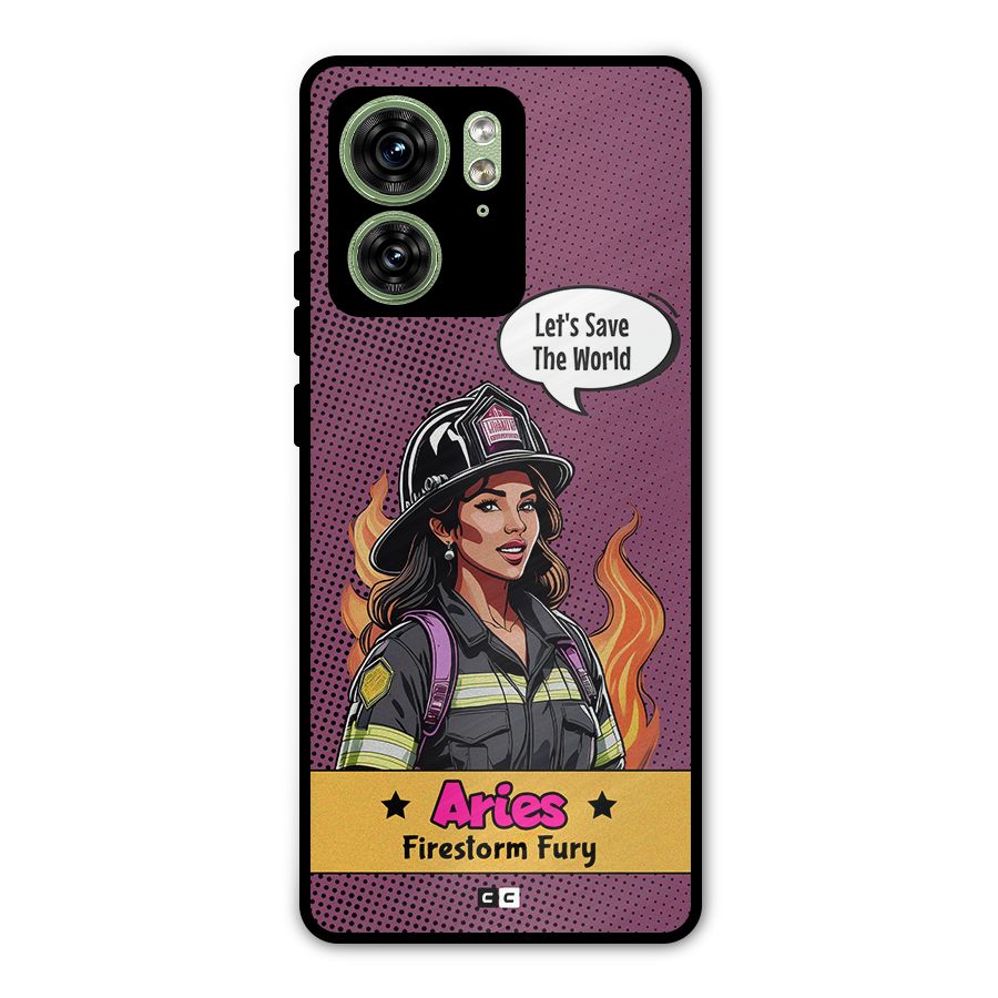 Aries Fury Metal Back Case for Motorola Edge 40 5G