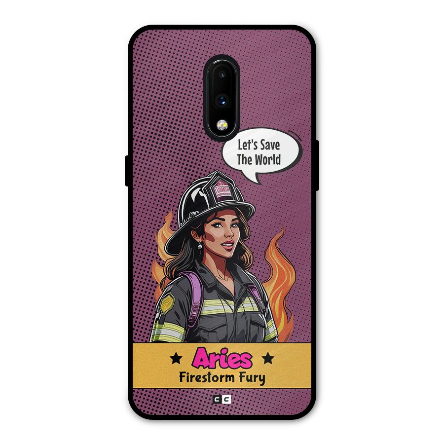 Aries Fury Metal Back Case for OnePlus 7