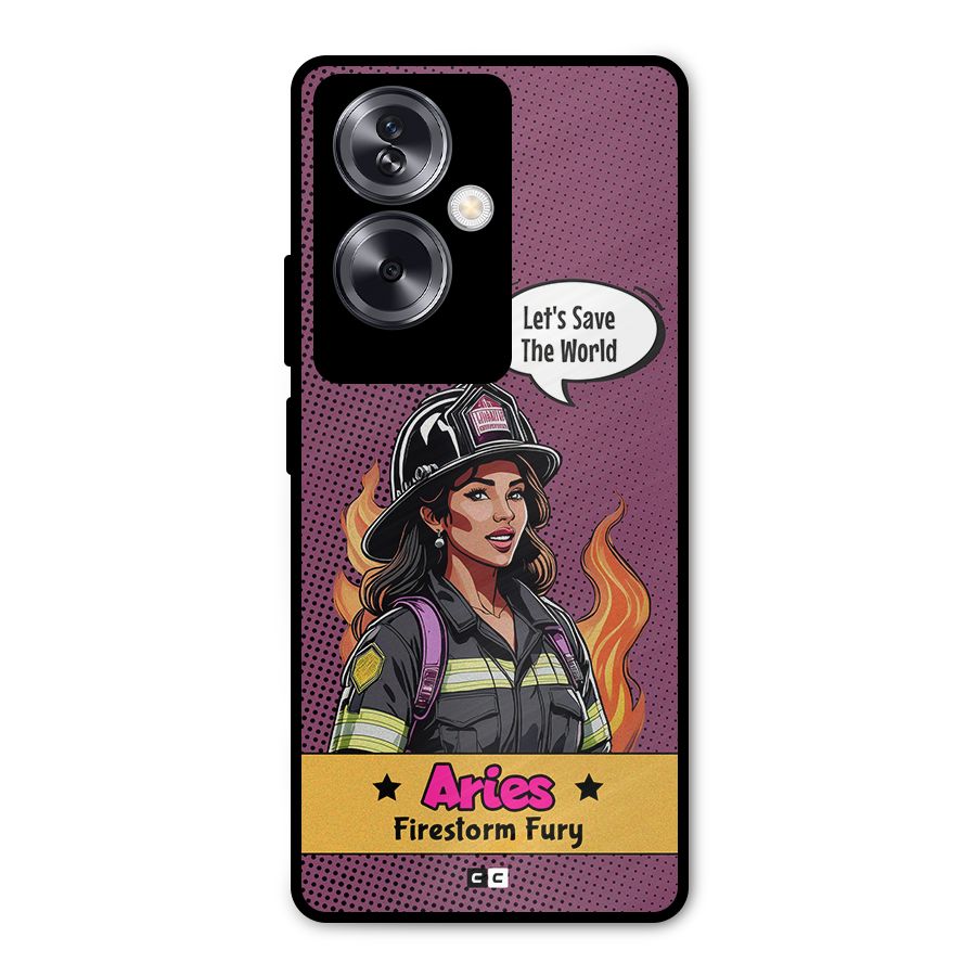 Aries Fury Metal Back Case for Oppo A79 5G
