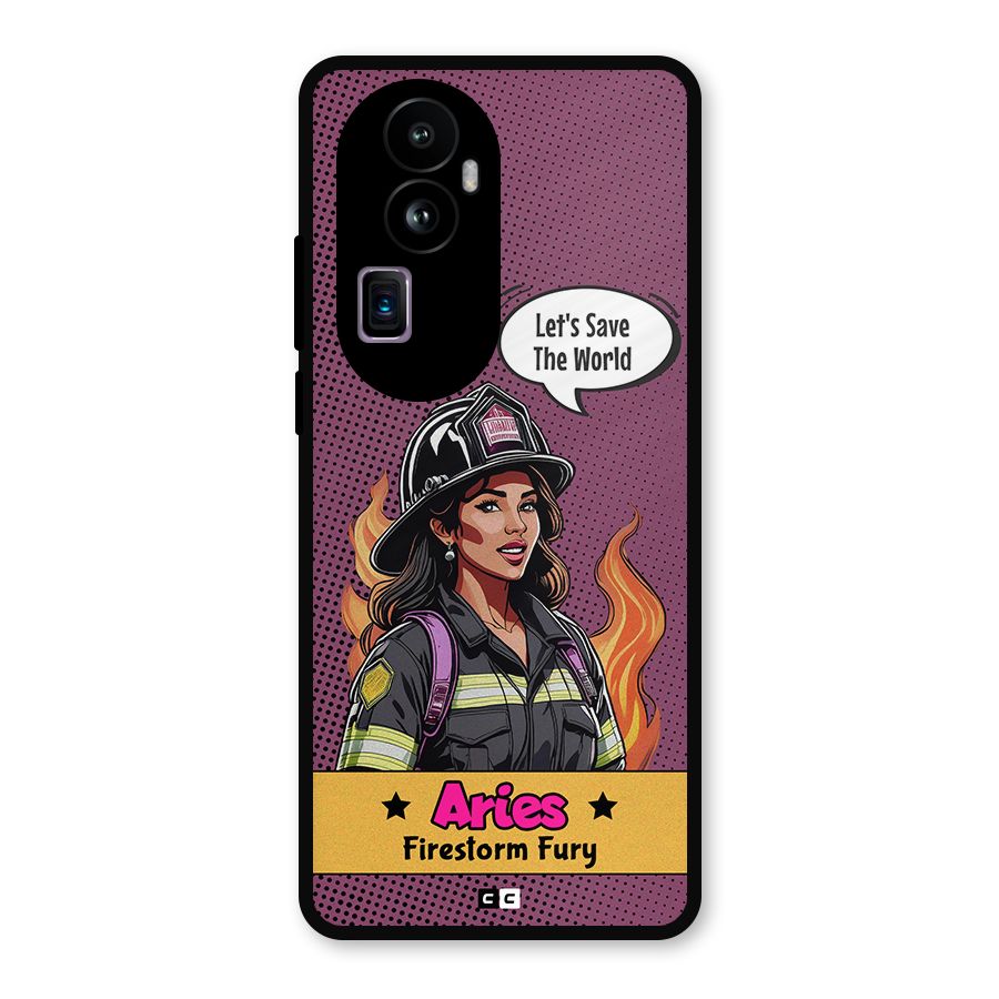 Aries Fury Metal Back Case for Oppo Reno10 Pro Plus