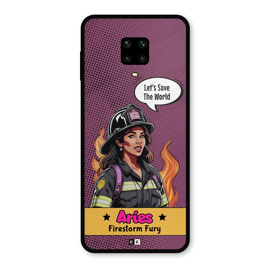Aries Fury Metal Back Case for Poco M2 Pro