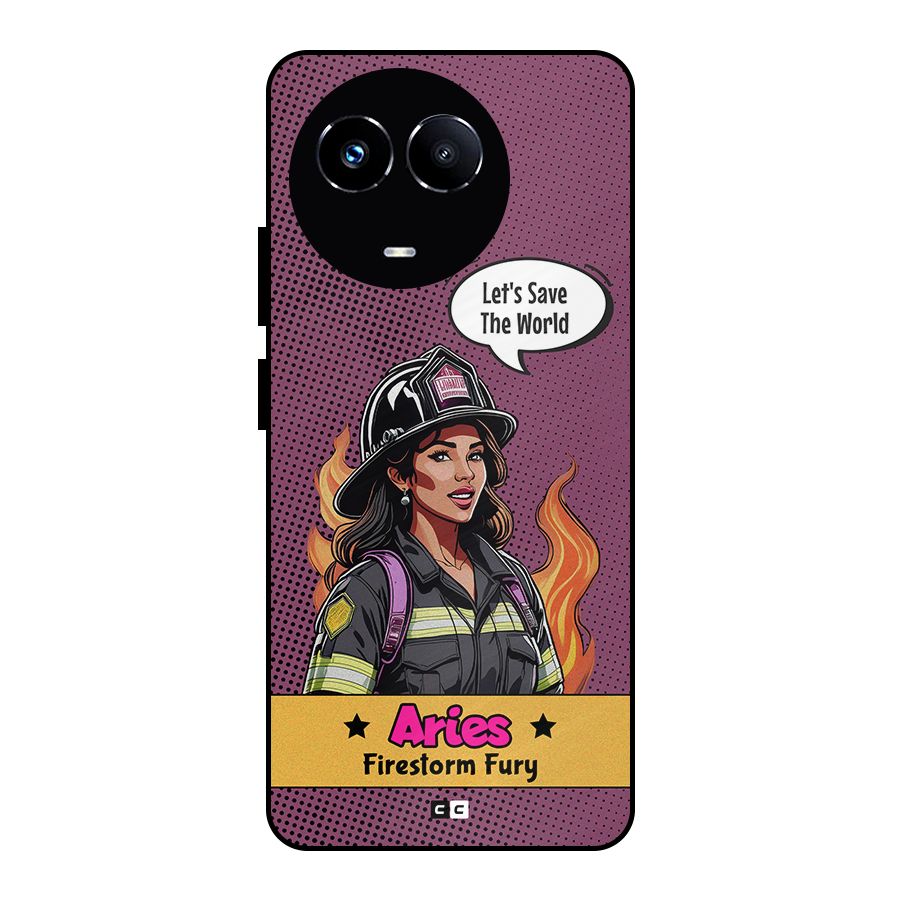 Aries Fury Metal Back Case for Realme 11X