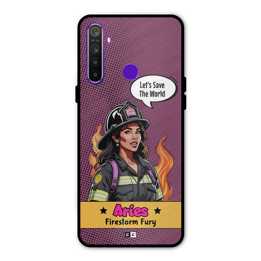 Aries Fury Metal Back Case for Realme 5i