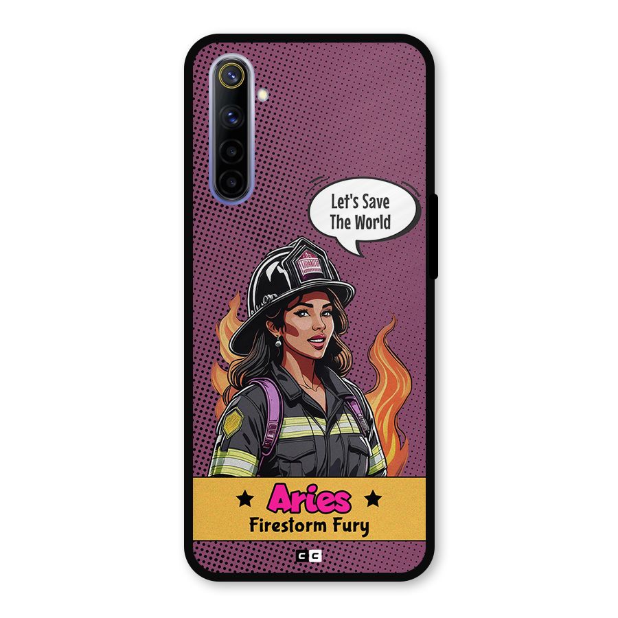 Aries Fury Metal Back Case for Realme 6i