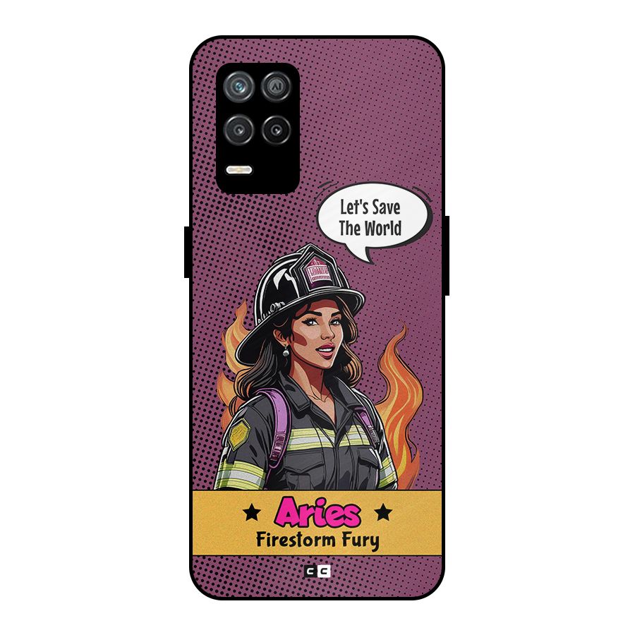 Aries Fury Metal Back Case for Realme 8s 5G