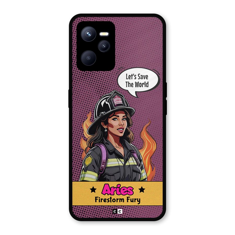 Aries Fury Metal Back Case for Realme C35
