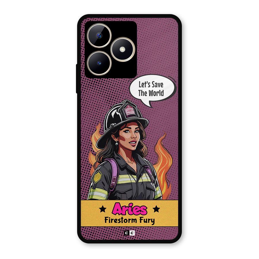 Aries Fury Metal Back Case for Realme C53