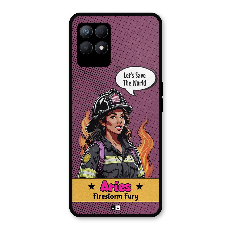 Aries Fury Metal Back Case for Realme Narzo 50