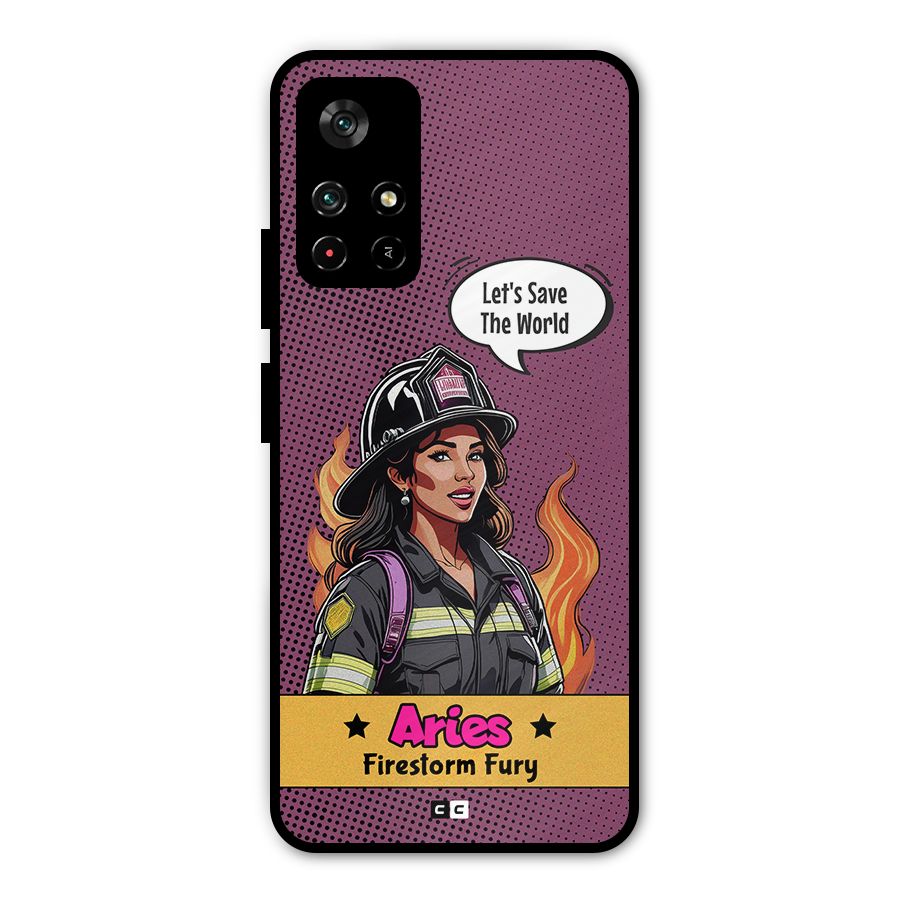 Aries Fury Metal Back Case for Redmi Note 11T 5G