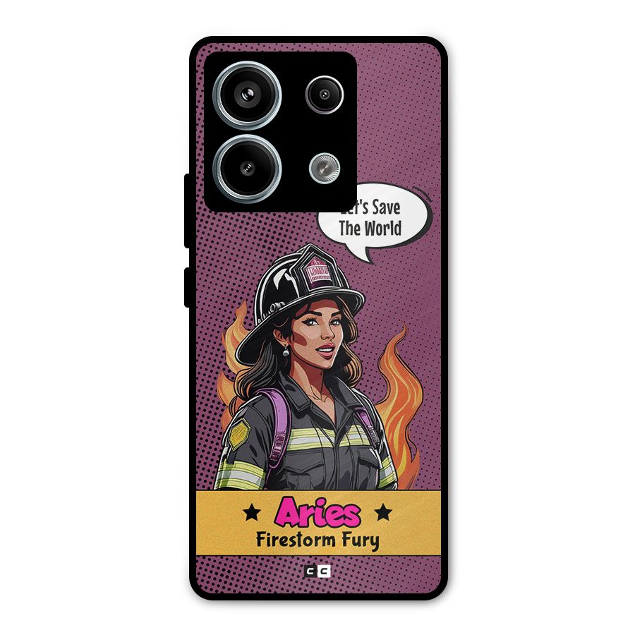 Aries Fury Metal Back Case for Redmi Note 13 Pro 5G