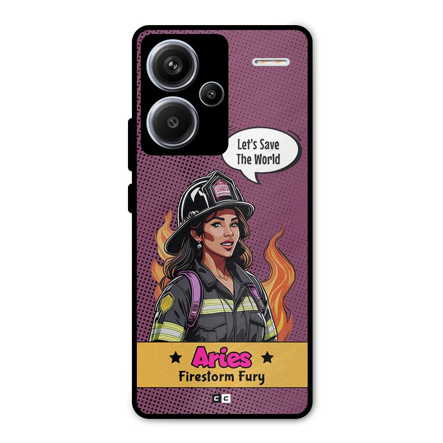 Aries Fury Metal Back Case for Redmi Note 13 Pro Plus