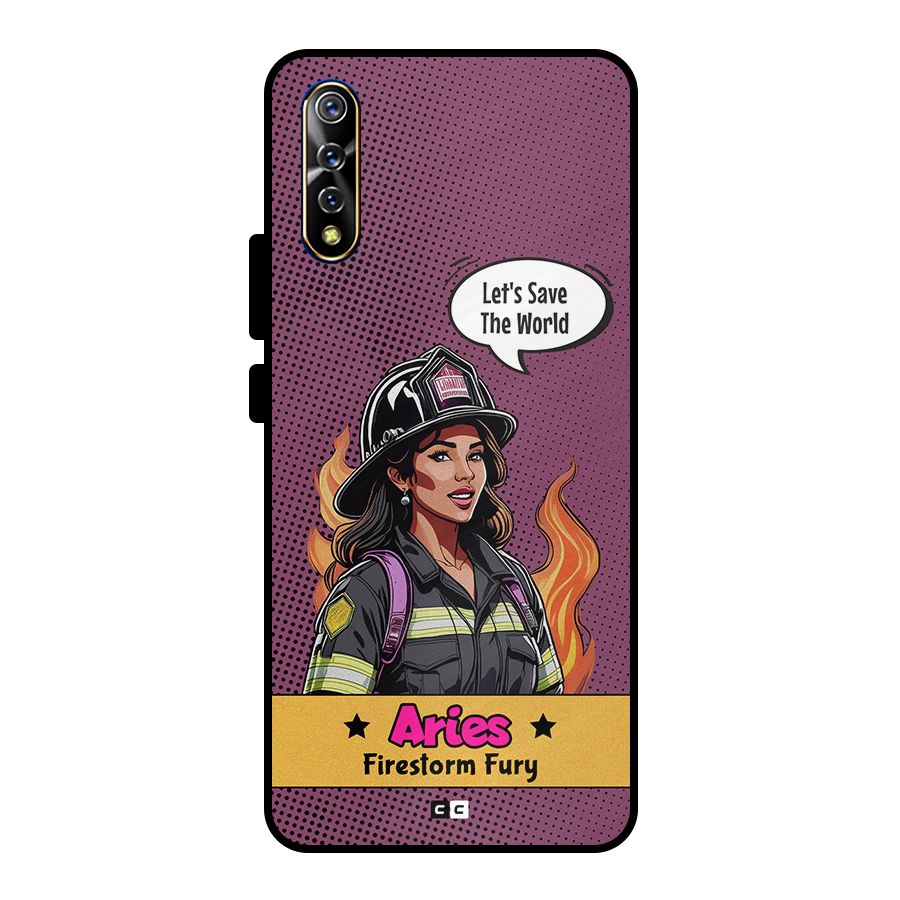 Aries Fury Metal Back Case for Vivo S1
