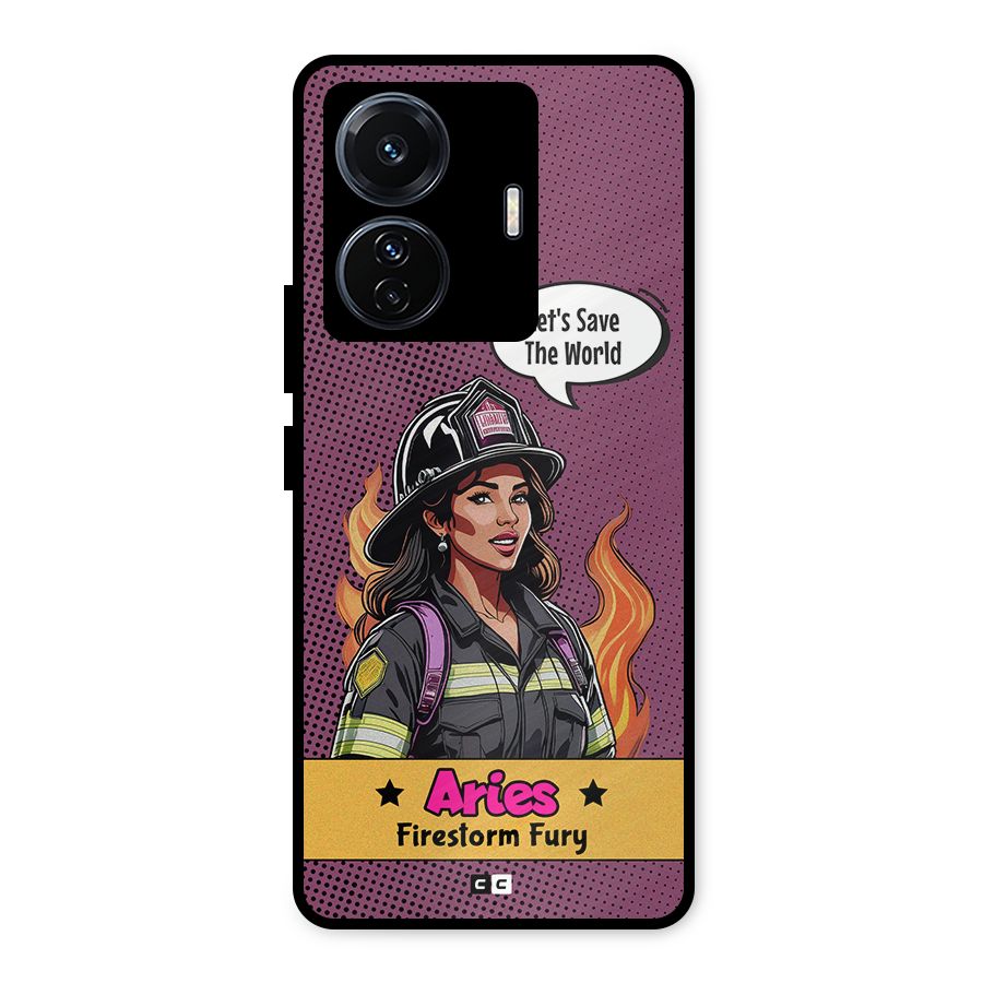 Aries Fury Metal Back Case for Vivo T1 Pro