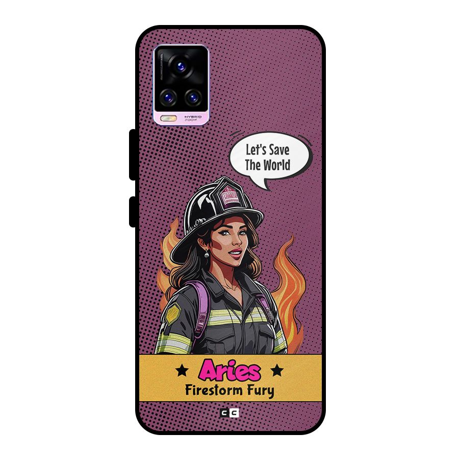 Aries Fury Metal Back Case for Vivo V20 Pro