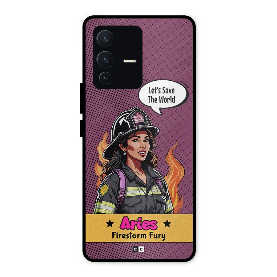 Aries Fury Metal Back Case for Vivo V23 5G