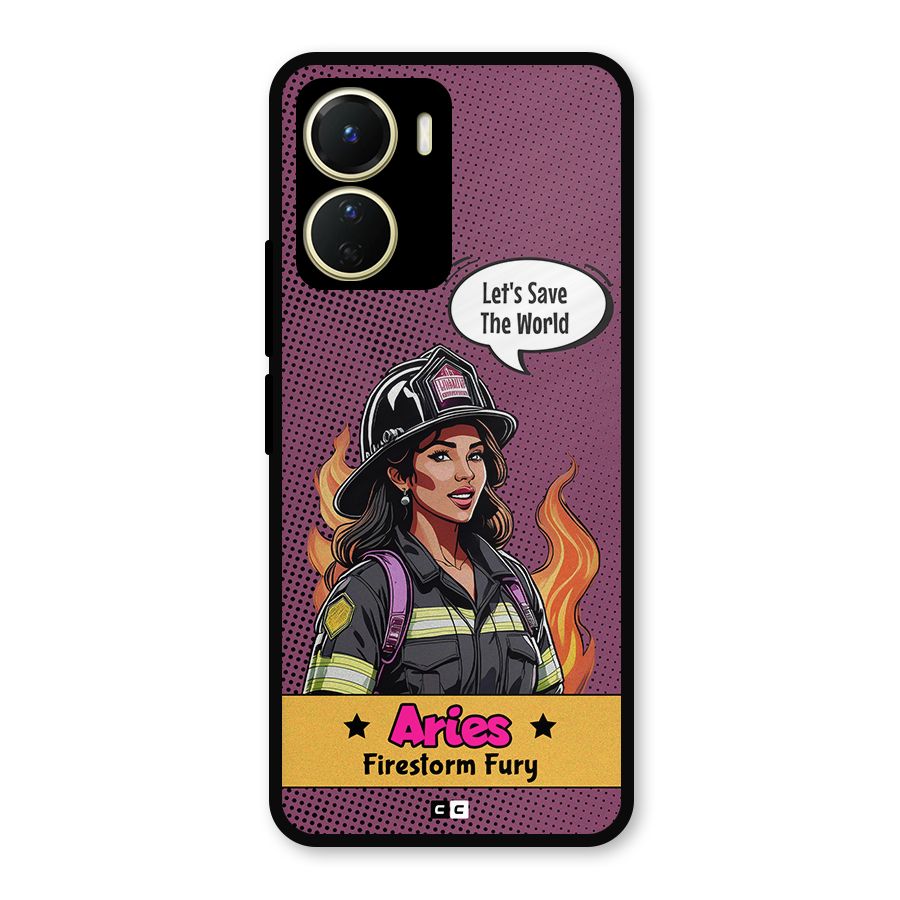 Aries Fury Metal Back Case for Vivo Y16