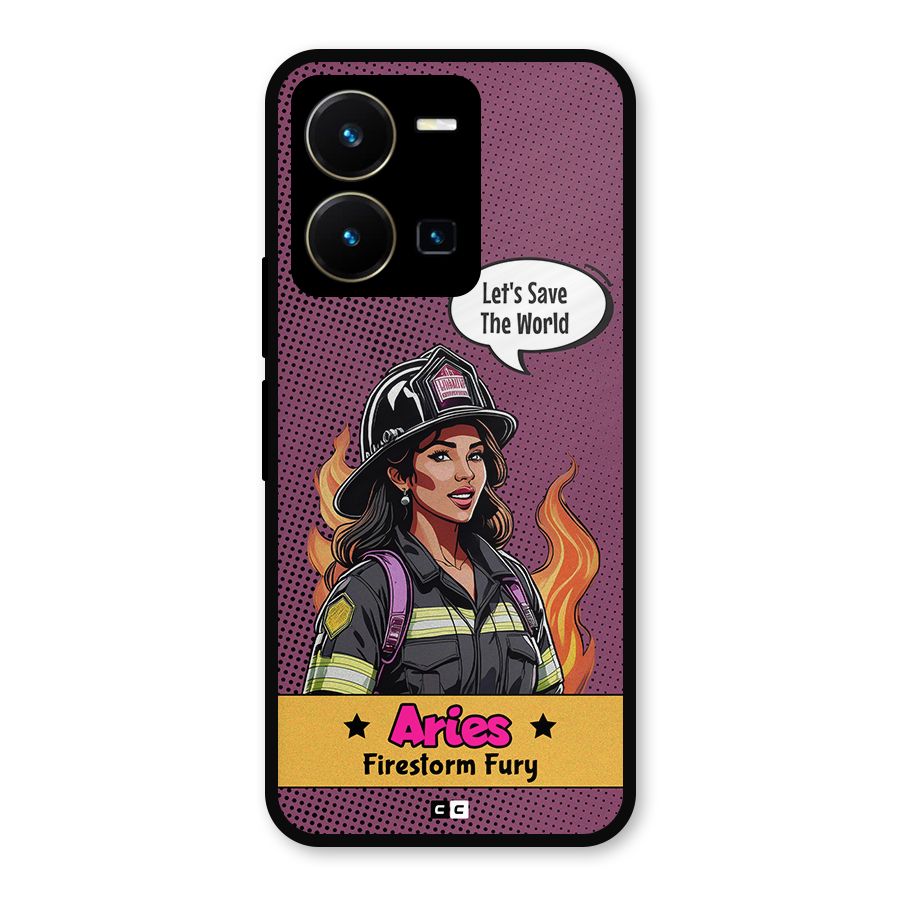 Aries Fury Metal Back Case for Vivo Y35
