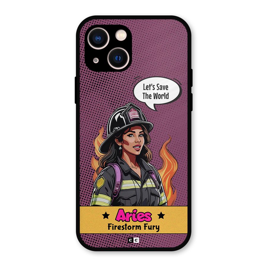 Aries Fury Metal Back Case for iPhone 13