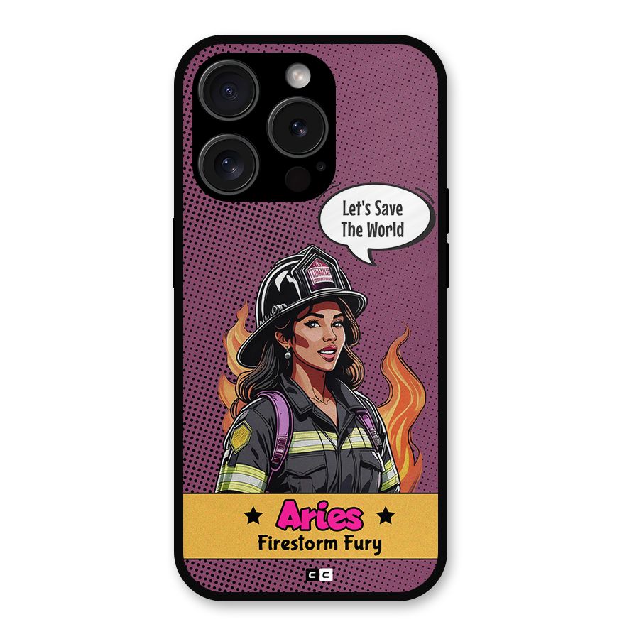 Aries Fury Metal Back Case for iPhone 15 Pro
