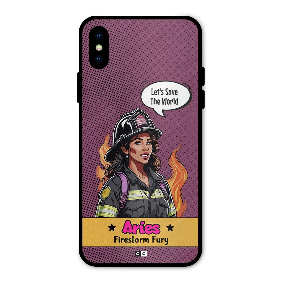 Aries Fury Metal Back Case for iPhone X