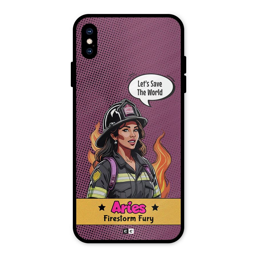 Aries Fury Metal Back Case for iPhone XS Max