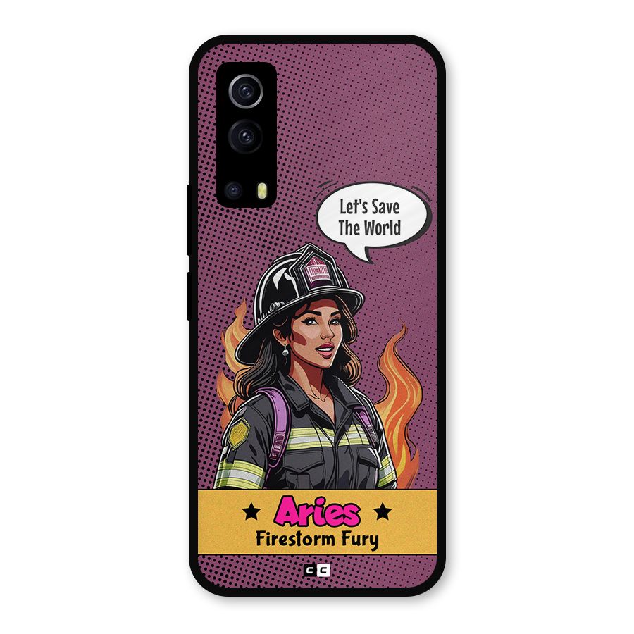 Aries Fury Metal Back Case for iQOO Z3