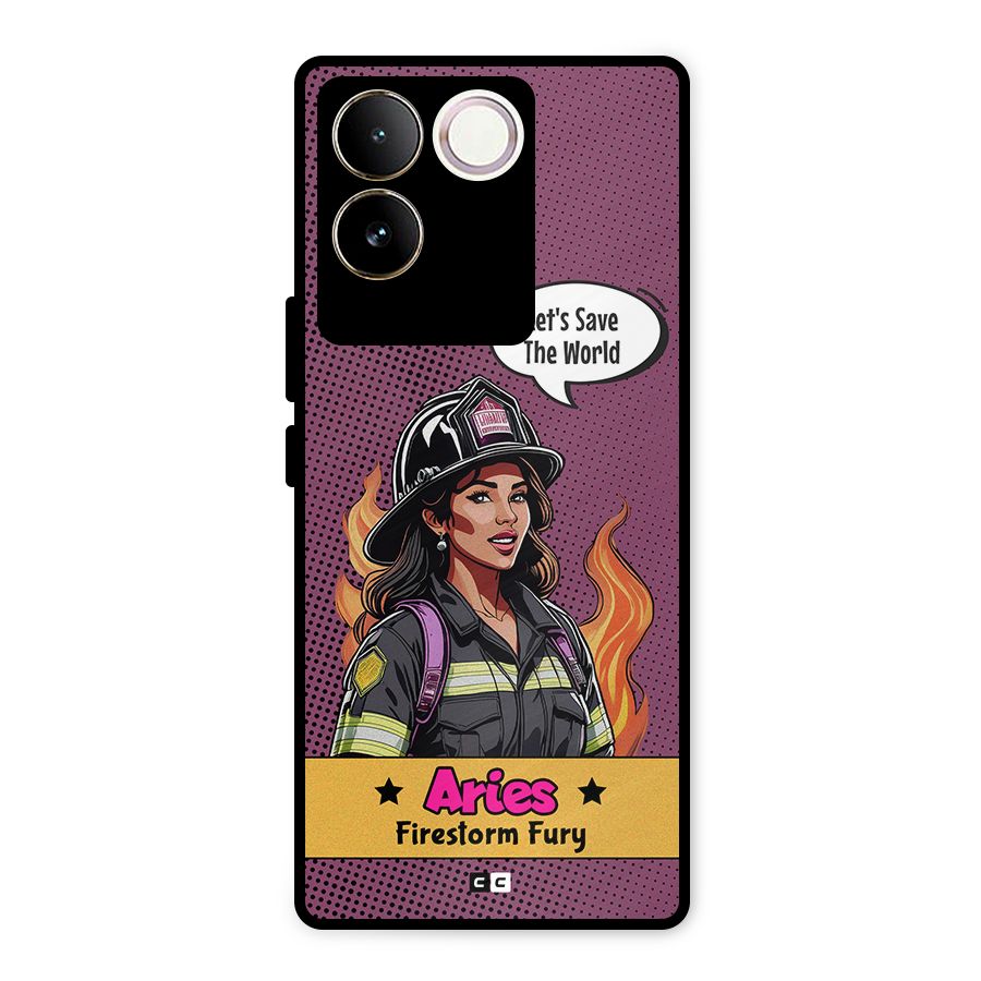 Aries Fury Metal Back Case for iQOO Z7 Pro