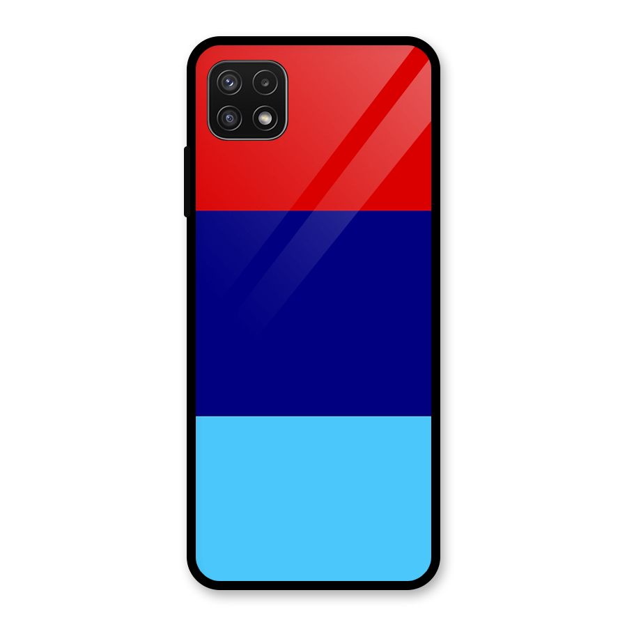 Armed Forces Stripes Glass Back Case for Galaxy A22 5G