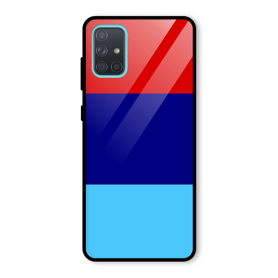Armed Forces Stripes Glass Back Case for Galaxy A71