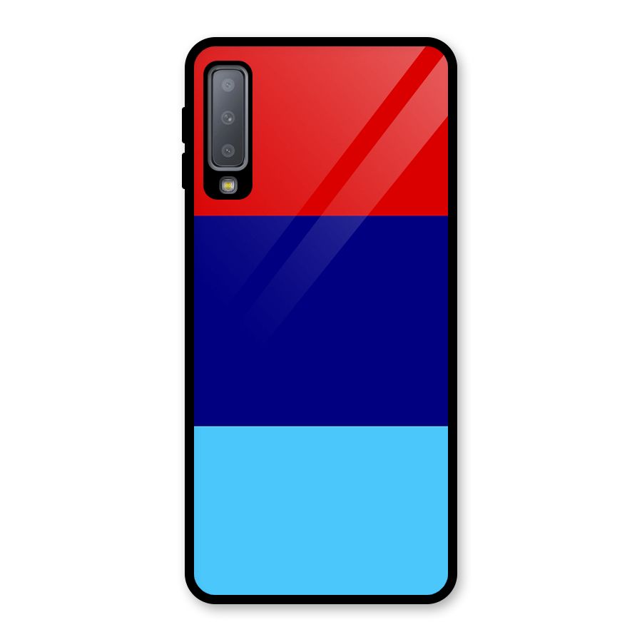Armed Forces Stripes Glass Back Case for Galaxy A7 (2018)