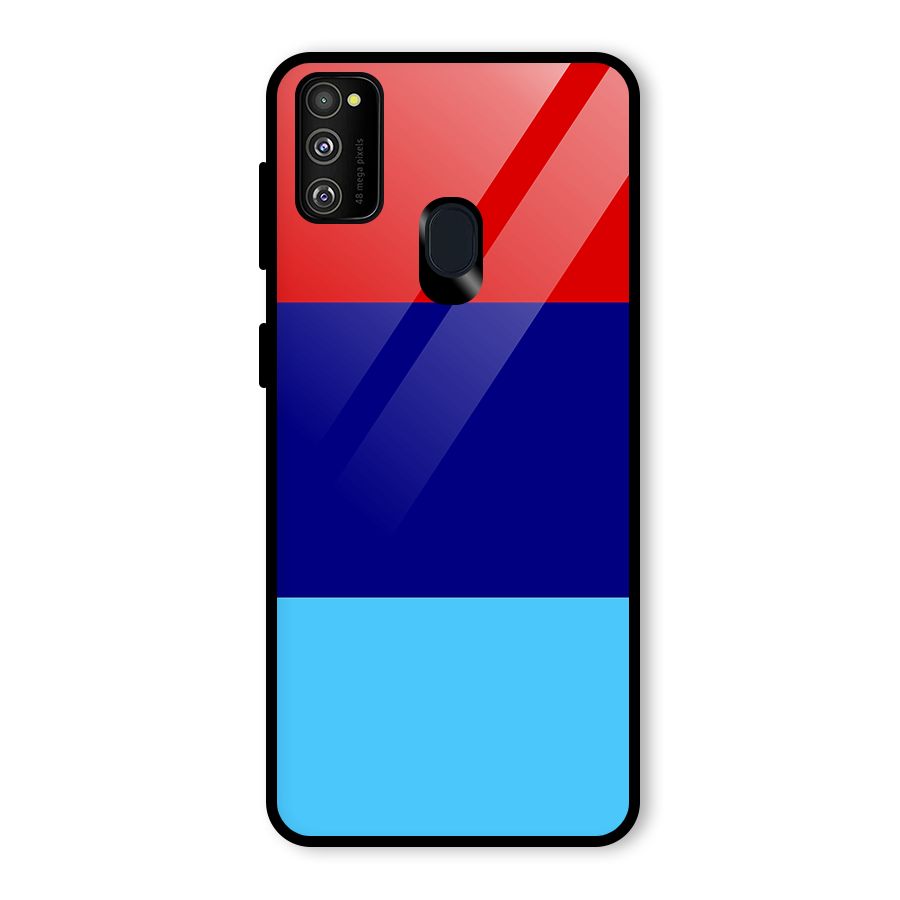Armed Forces Stripes Glass Back Case for Galaxy M30s