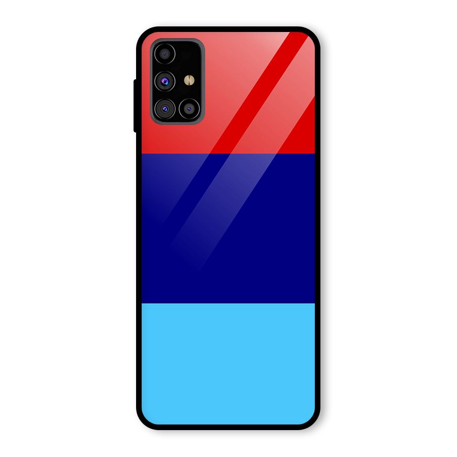 Armed Forces Stripes Glass Back Case for Galaxy M31s