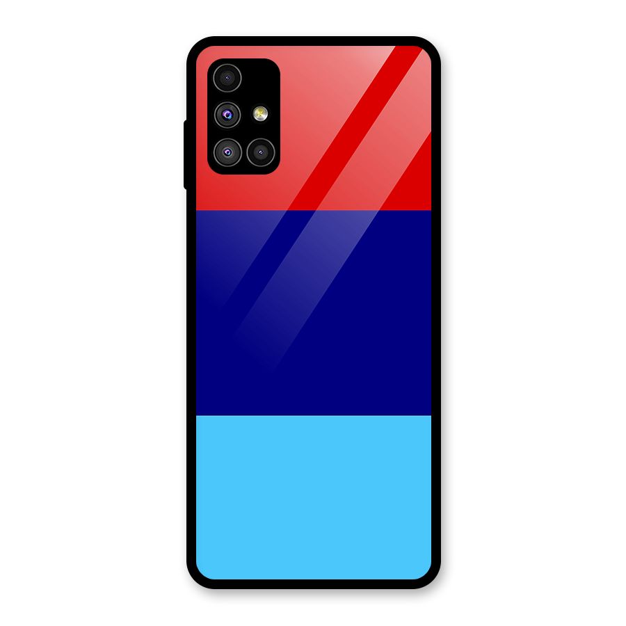 Armed Forces Stripes Glass Back Case for Galaxy M51