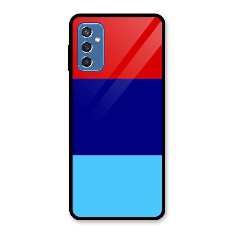 Armed Forces Stripes Glass Back Case for Galaxy M52 5G