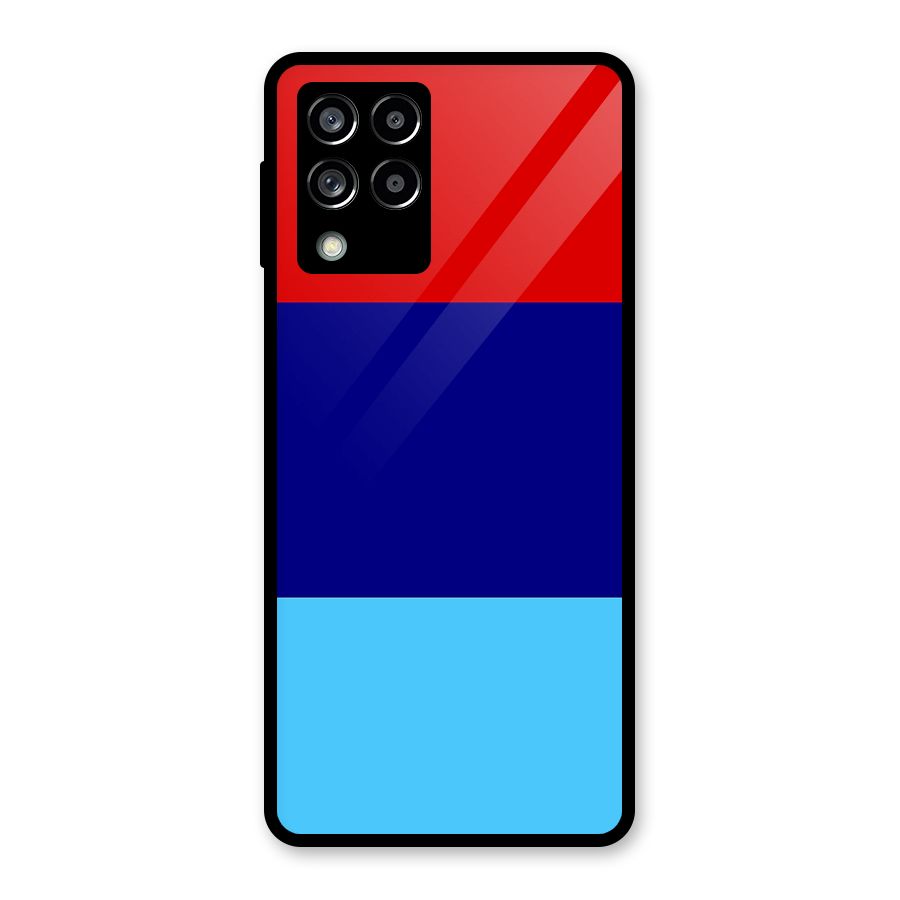 Armed Forces Stripes Glass Back Case for Galaxy M53 5G