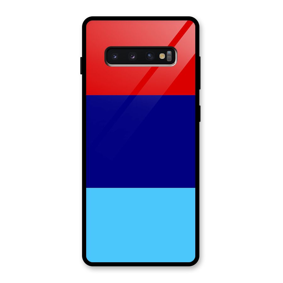 Armed Forces Stripes Glass Back Case for Galaxy S10 Plus